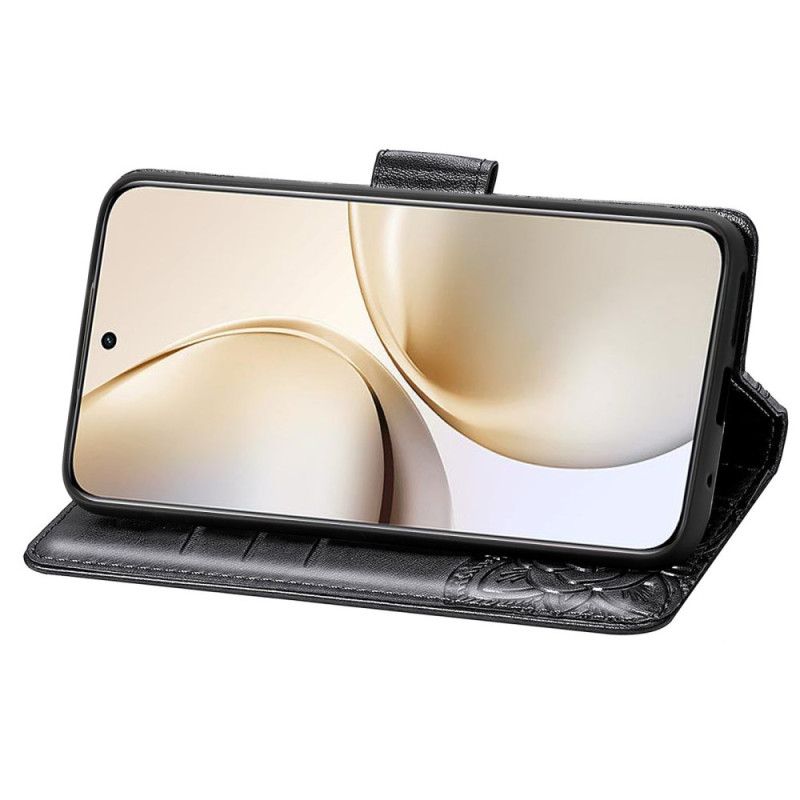 Δερματινη Θηκη Realme 14 Pro Plus 5g Μπαρόκ Πεταλούδα Σιλικόνης