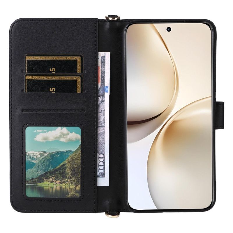 Δερματινη Θηκη Realme 14 Pro Plus 5g Premium Με Λουράκι Ώμου Και Λουράκι