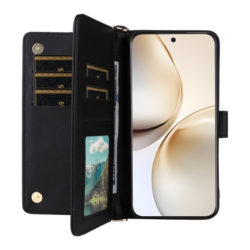 Δερματινη Θηκη Realme 14 Pro Plus 5g Premium Με Λουράκι Ώμου Και Λουράκι