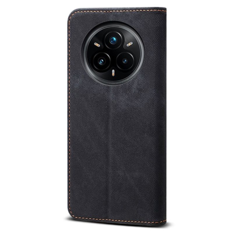 Δερματινη Θηκη Realme 14 Pro Plus 5g Ύφασμα Τζιν Σιλικόνης