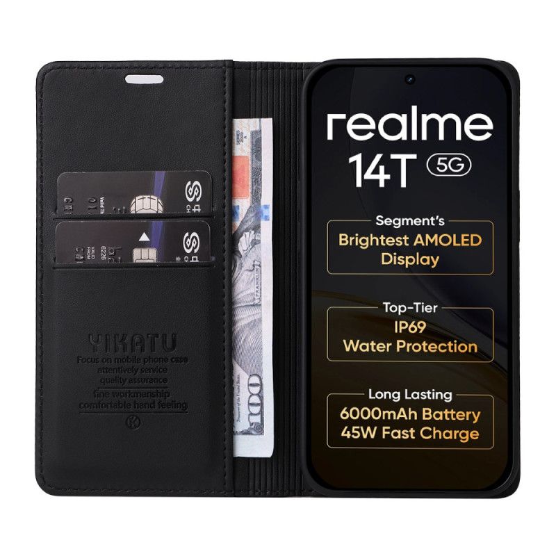 Δερματινη Θηκη Realme 14t 5g Yikatu Σιλικόνης