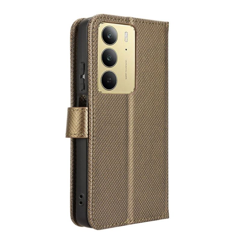 Δερματινη Θηκη Realme 14x 5g Ραφή Με Λουράκι