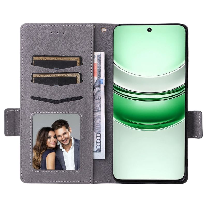 Δερματινη Θηκη Realme 14x 5g Υφή Λίτσι Με Κορδόνι