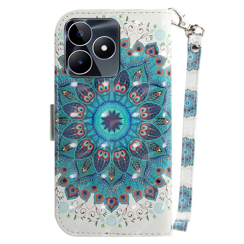 Δερματινη Θηκη Realme C53 Πράσινη Θήκη Μάνταλα Με Κορδόνι