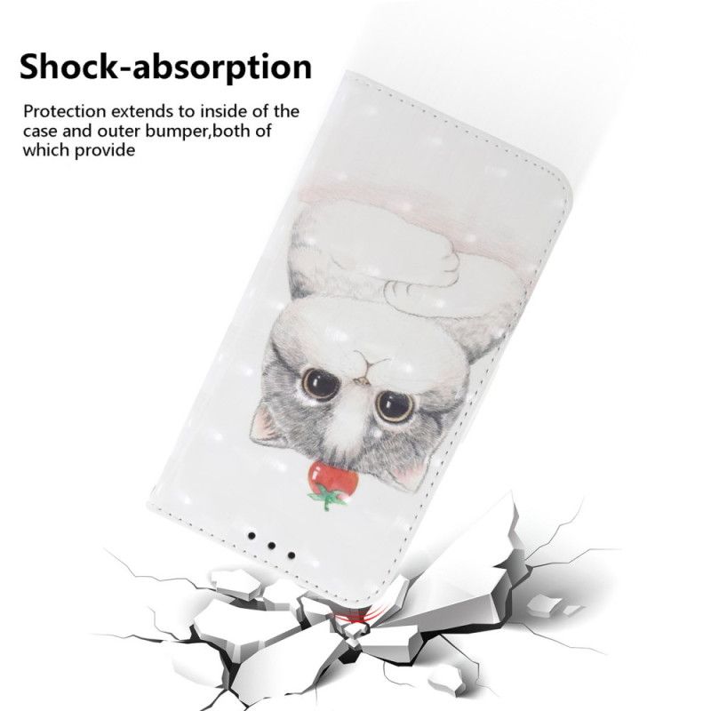 Δερματινη Θηκη Realme C53 Θήκη Για Χαριτωμένη Γάτα Με Κορδόνι