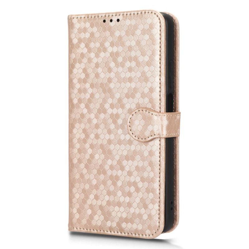 Δερματινη Θηκη Realme C55 Λαμπερές Κουκκίδες Με Λουλούδι