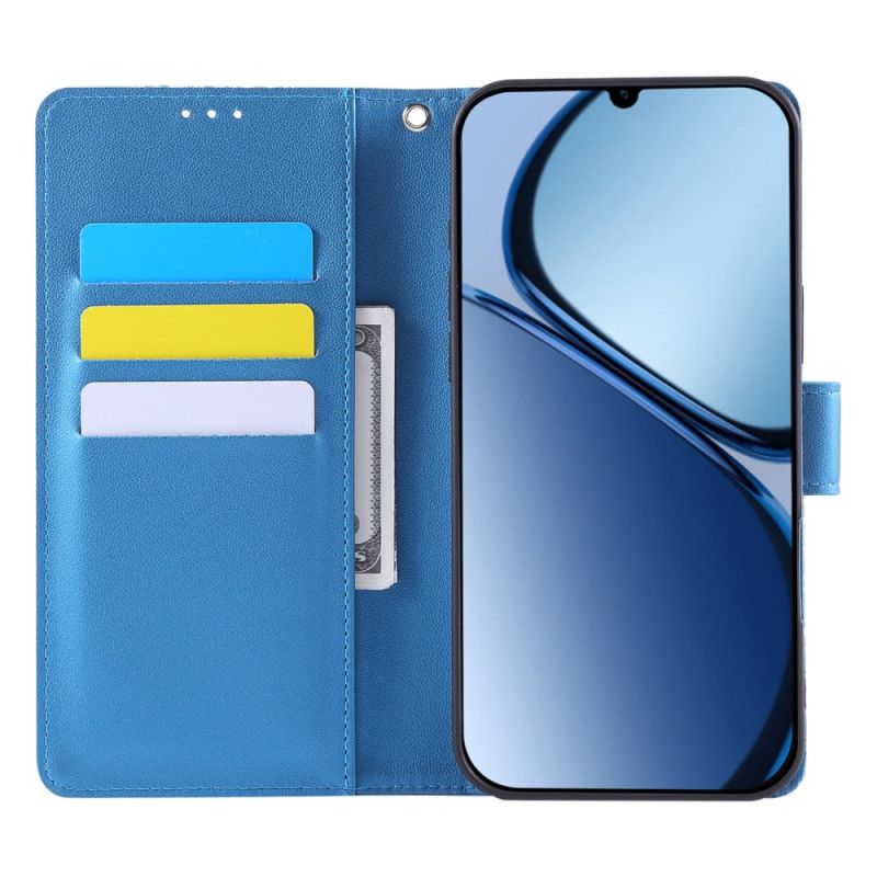 Δερματινη Θηκη Realme C61 Δαντέλα Με Λουλούδια