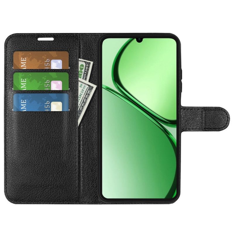 Δερματινη Θηκη Realme C61 Κλασικό Faux Δέρμα Lychee Σιλικόνης