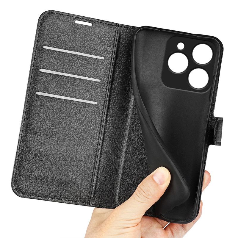 Δερματινη Θηκη Realme C61 Κλασικό Faux Δέρμα Lychee Σιλικόνης