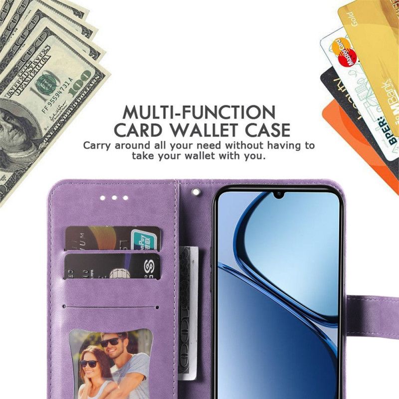 Δερματινη Θηκη Realme C61 Στάμπα Μάνταλα