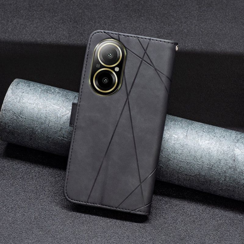 Δερματινη Θηκη Realme C67 Γεωμετρικό Σχέδιο Binfen Color