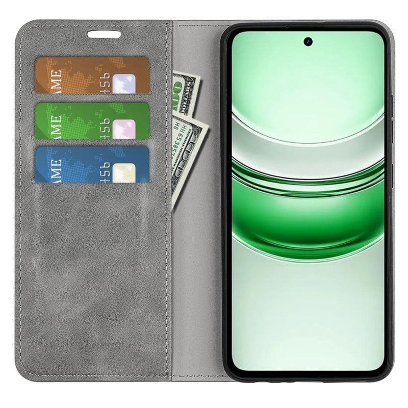 Δερματινη Θηκη Realme C71 Στυλ Γκρι