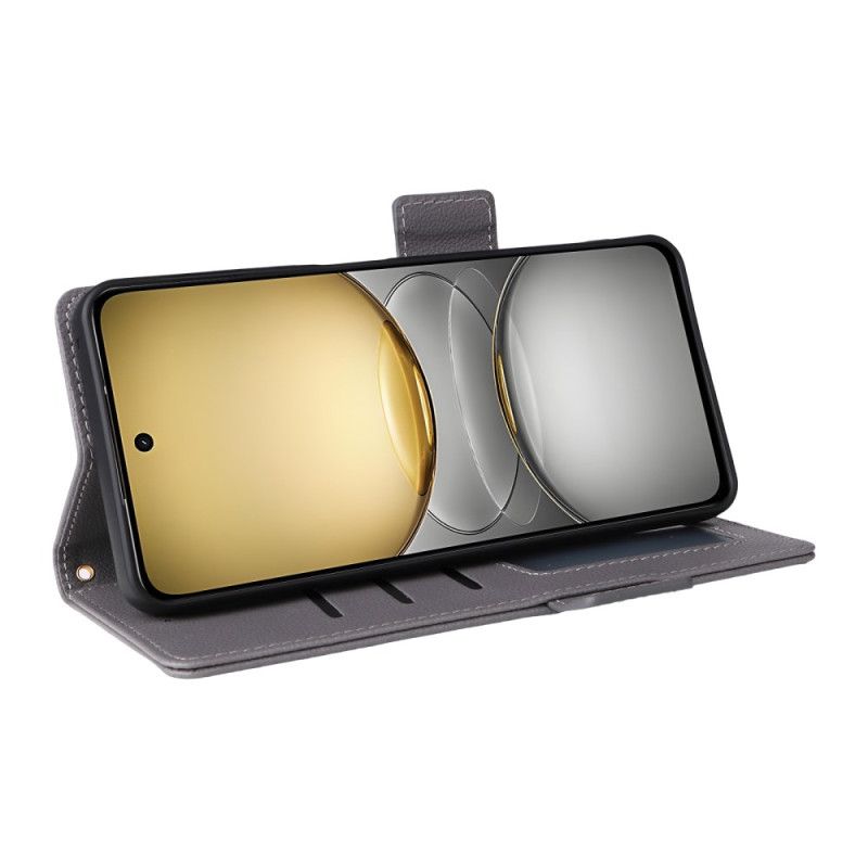 Δερματινη Θηκη Realme C75 Δέρμα Λίτσι Με Λουράκι