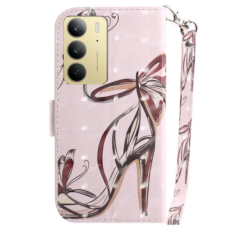 Δερματινη Θηκη Realme C75 Γόβα Με Λουράκι