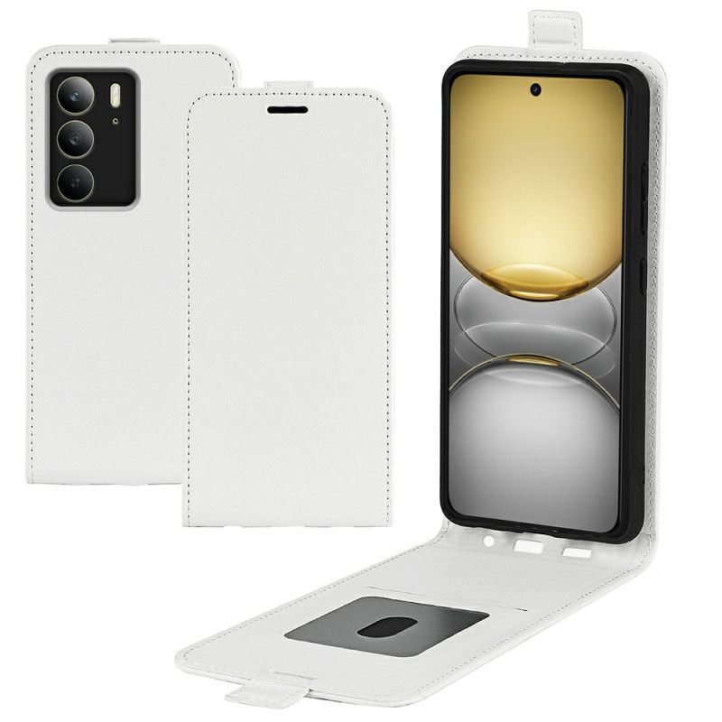 Δερματινη Θηκη Realme C75 Κάθετο Πτερύγιο Σιλικόνης