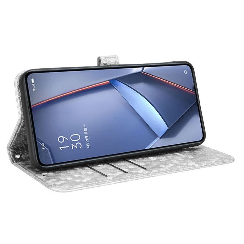 Δερματινη Θηκη Realme C75 Κουκκίδες Με Γκλίτερ Σιλικόνης