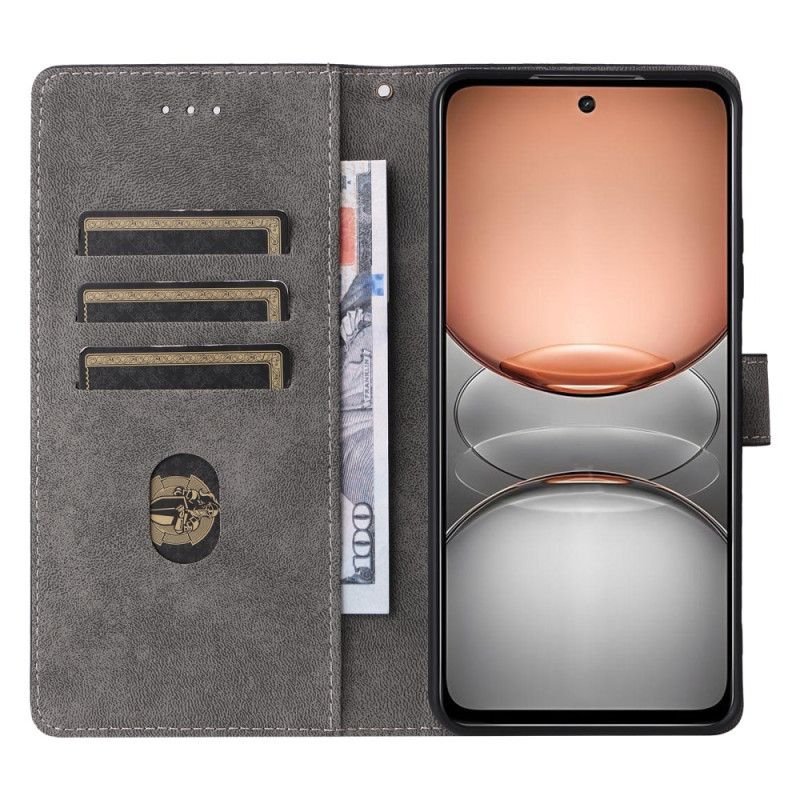 Δερματινη Θηκη Realme C75 Προστασία Rfid Εφέ Σουέτ