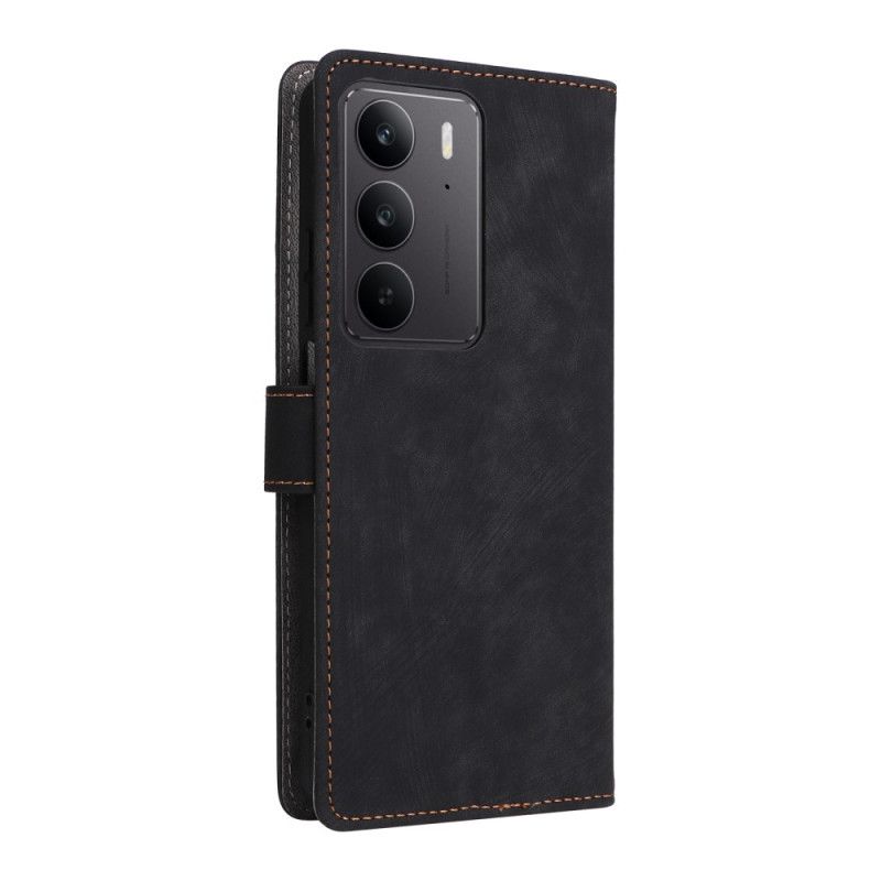 Δερματινη Θηκη Realme C75 Προστασία Rfid Εφέ Σουέτ