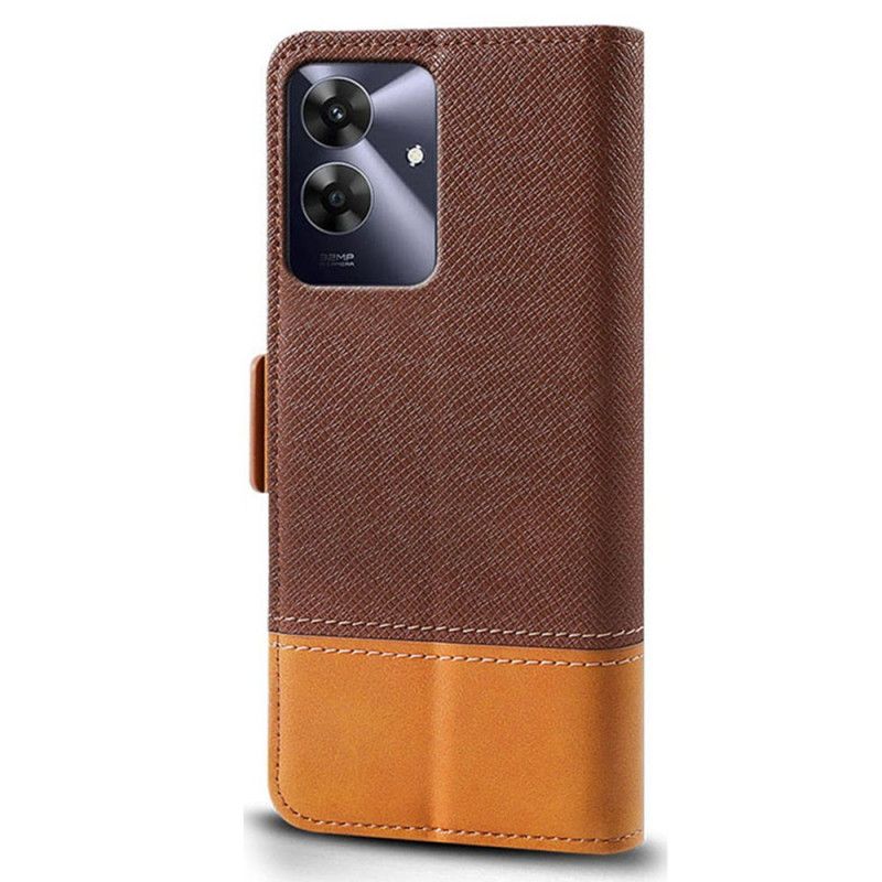 Δερματινη Θηκη Realme Note 60 Δίχρωμο Σιλικόνης