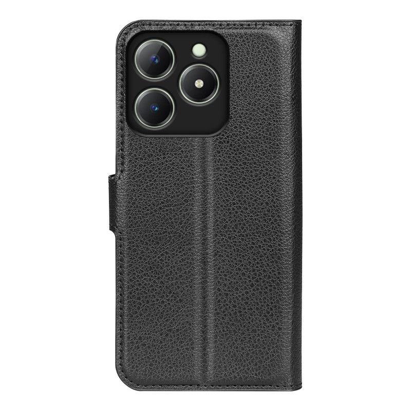 Δερματινη Θηκη Realme Note 60 Κλασικό Δέρμα Lychee Faux Σιλικόνης