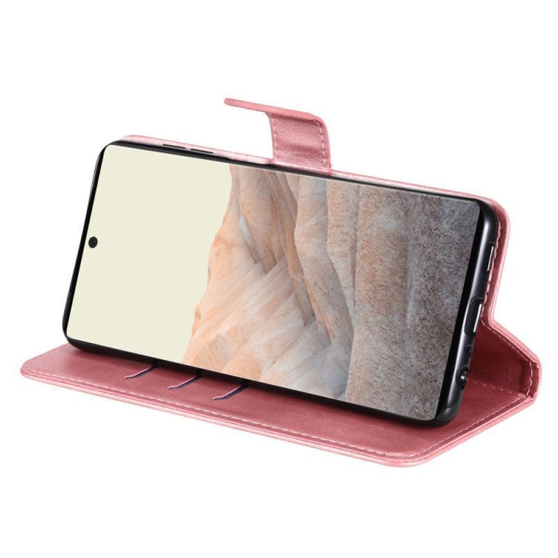 Κάλυμμα Folio Google Pixel 6 Pro Μαύρο Vintage Τσαντάκι Νομισμάτων