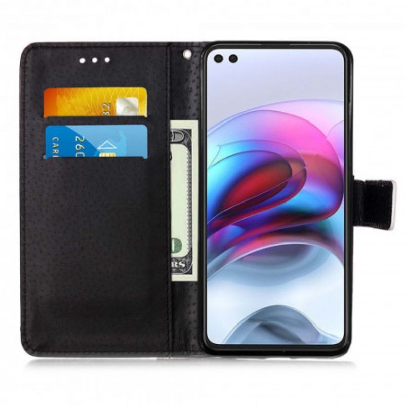 Κάλυμμα Folio Moto G100 Θήκες Κινητών Γατούλα Και Στρινγκ Μαμά