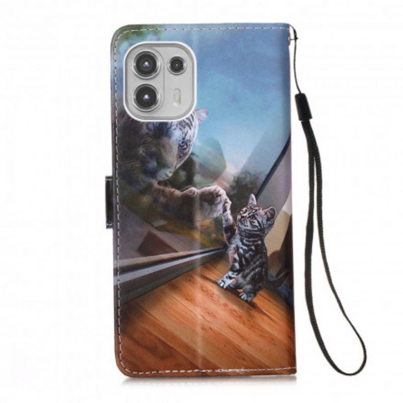 Κάλυμμα Folio Motorola Edge 20 Lite Θήκες Κινητών Ερνέστος Και Προβληματισμός