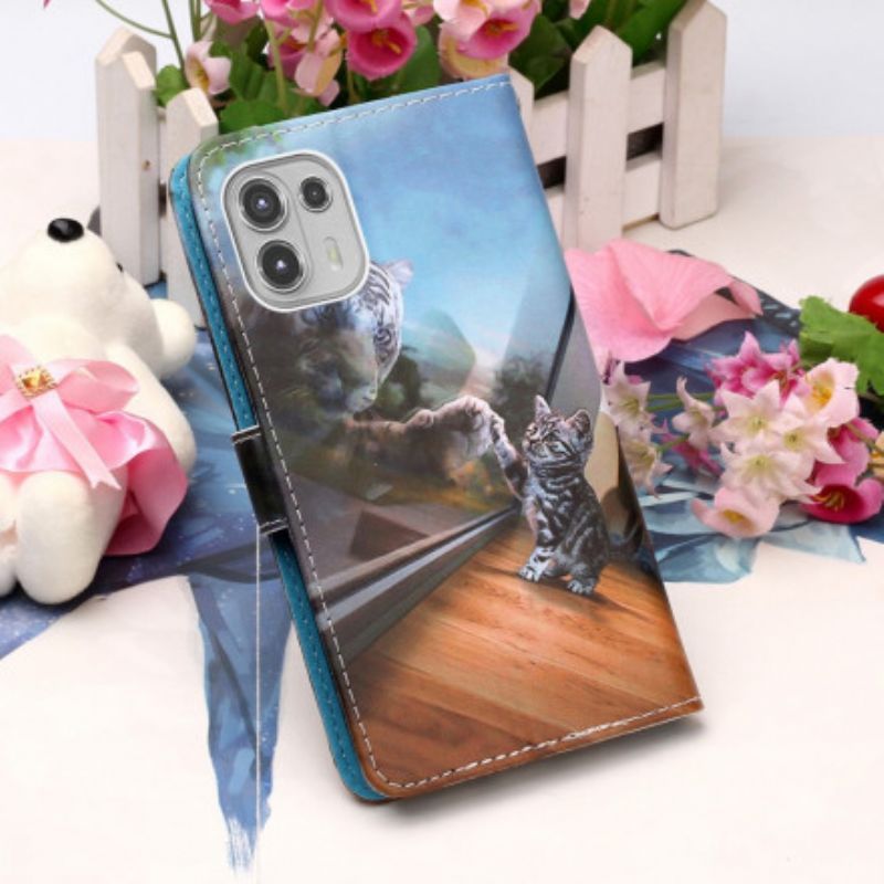 Κάλυμμα Folio Motorola Edge 20 Lite Θήκες Κινητών Ερνέστος Και Προβληματισμός