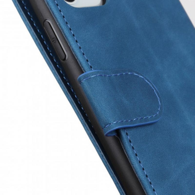 Κάλυμμα Folio Motorola Edge 20 Μαύρο Vintage Khazneh Leather Effect
