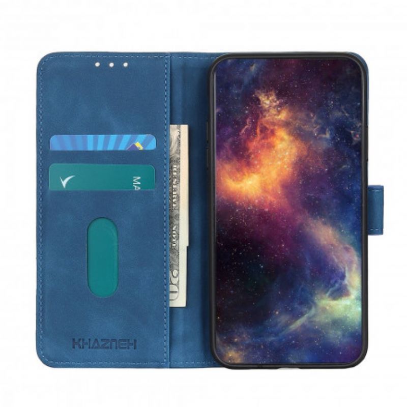 Κάλυμμα Folio Motorola Edge 20 Μαύρο Vintage Khazneh Leather Effect