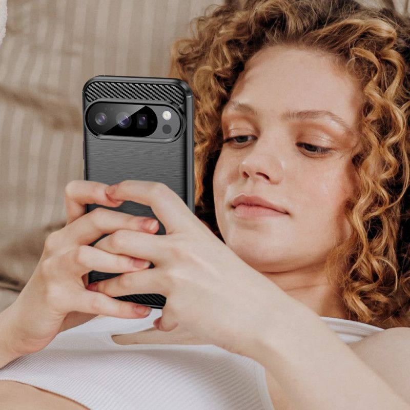 Κάλυμμα Google Pixel 10 / 10 Pro Βουρτσισμένο Ανθρακονήματα