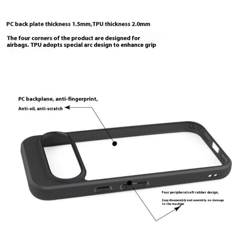 Κάλυμμα Google Pixel 10 / 10 Pro Διαφανής Σχεδιασμός Με Χείλος Σιλικόνης Σιλικόνης