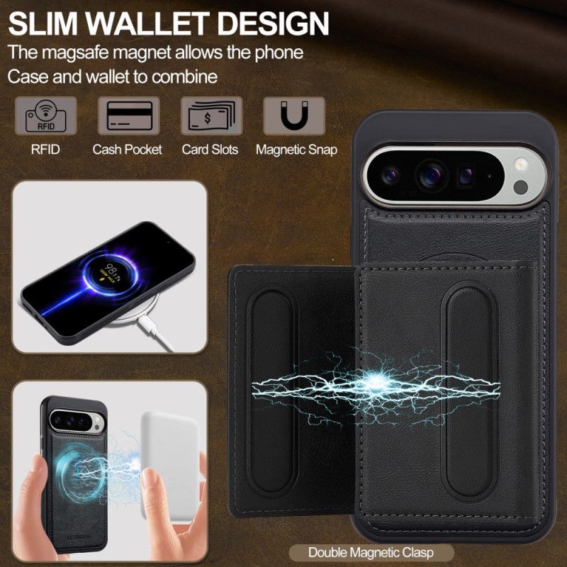 Κάλυμμα Google Pixel 10 / 10 Pro Lc.imeeke Θήκη Μαγνητικής Κάρτας Σιλικόνης