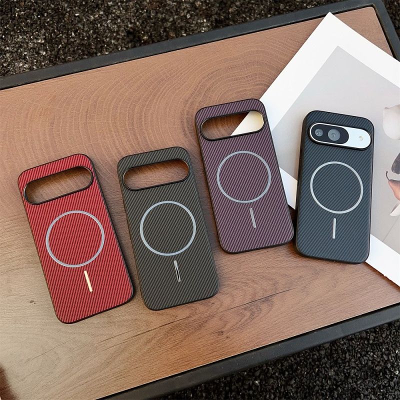 Κάλυμμα Google Pixel 10 / 10 Pro Συμβατή Με Magsafe Υφή Ινών Άνθρακα Σιλικόνης