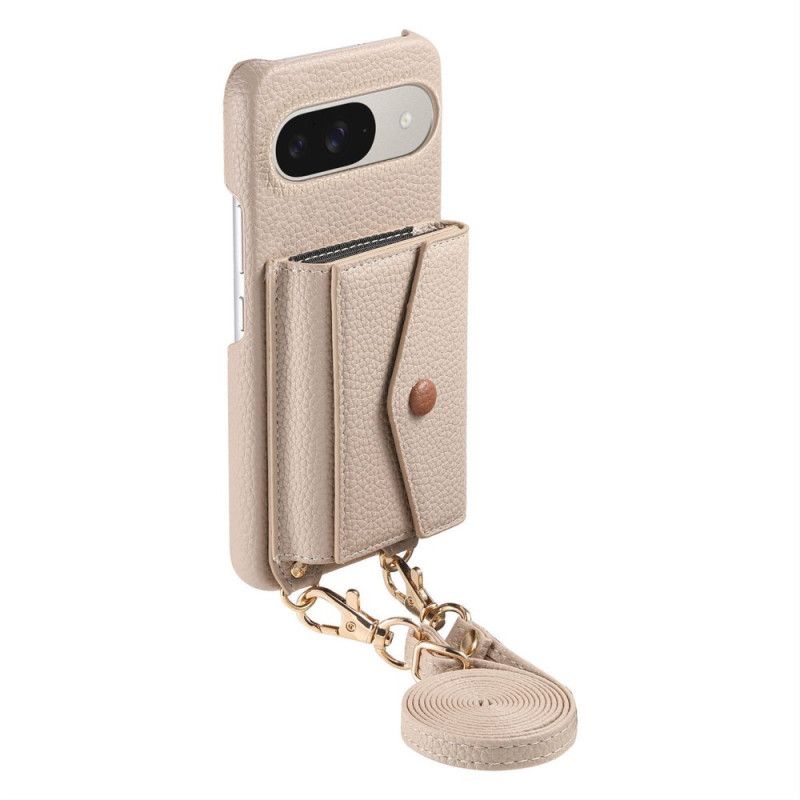 Κάλυμμα Google Pixel 10 / 10 Pro Θήκες Κινητών Θήκη Καρτών Με Καθρέφτη 9 Και Ιμάντα Ώμου