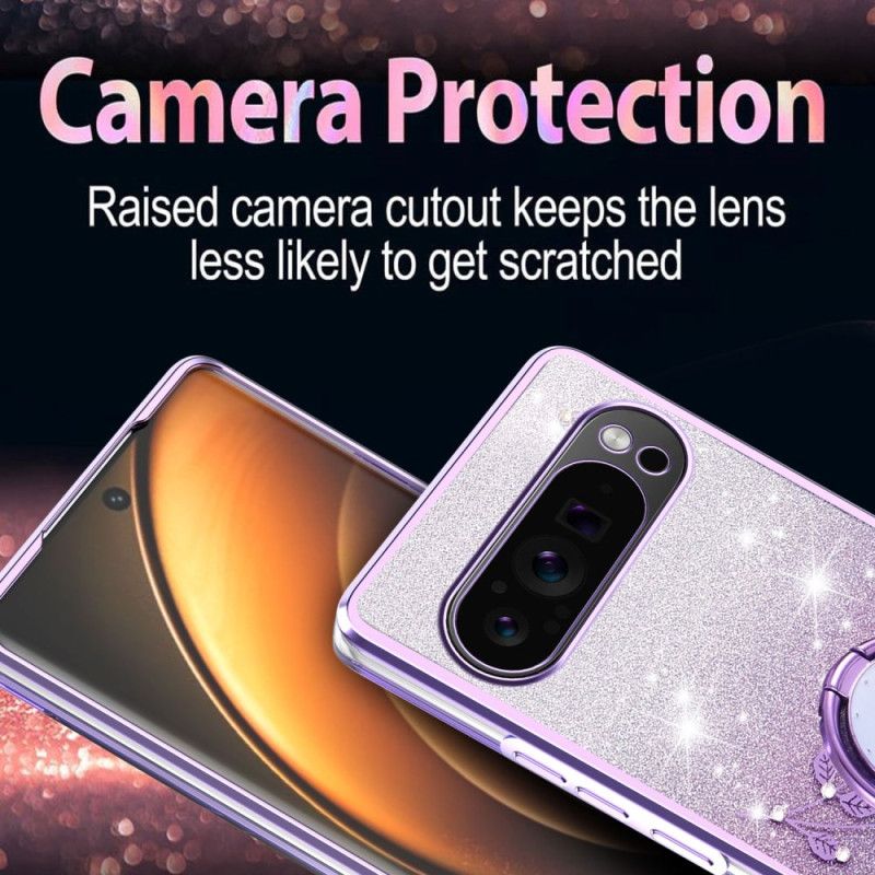 Κάλυμμα Google Pixel 10 / 10 Pro Θήκη Kadem Με Στρας Και Δαχτυλίδι Σιλικόνης