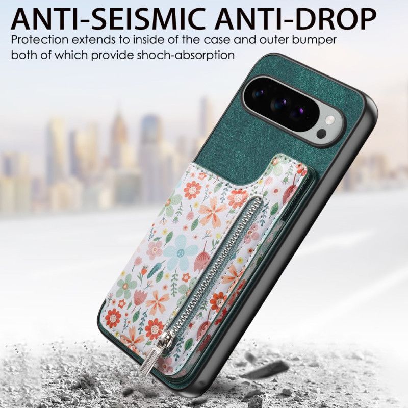 Κάλυμμα Google Pixel 10 Pro Xl Πορτοφόλι Με Λουλούδια