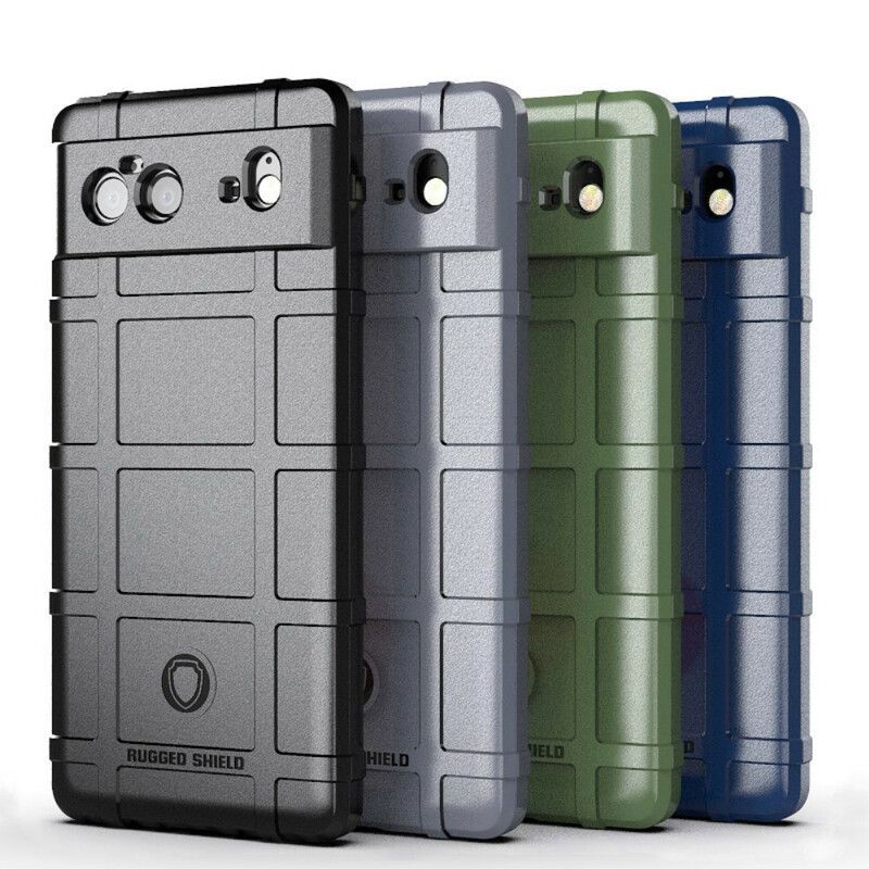 Κάλυμμα Google Pixel 6 Μαύρο Τραχιά Ασπίδα σιλικόνης