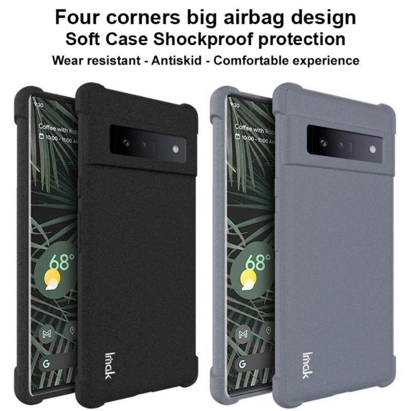 Κάλυμμα Google Pixel 6 Pro Μαύρο Εύκαμπτη Σιλικόνη Με Φιλμ Οθόνης Imak