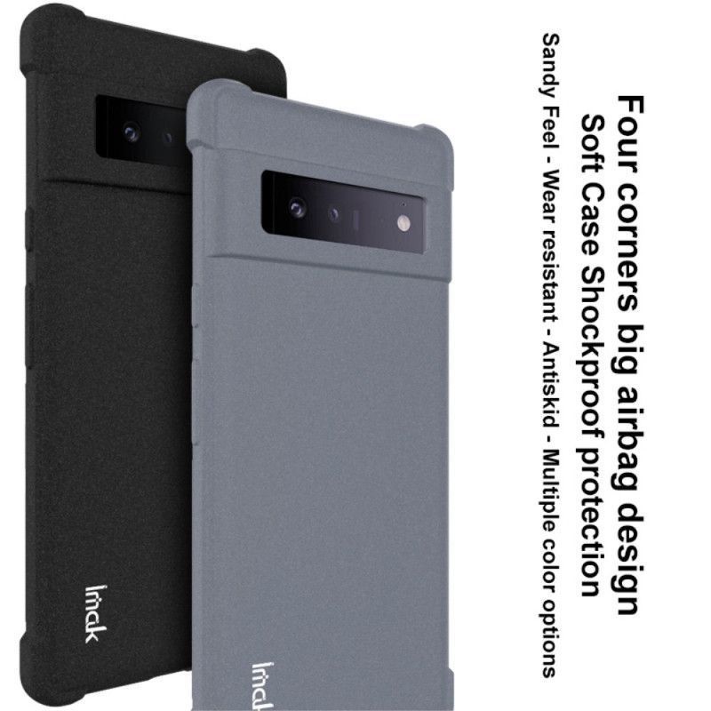 Κάλυμμα Google Pixel 6 Pro Μαύρο Εύκαμπτη Σιλικόνη Με Φιλμ Οθόνης Imak
