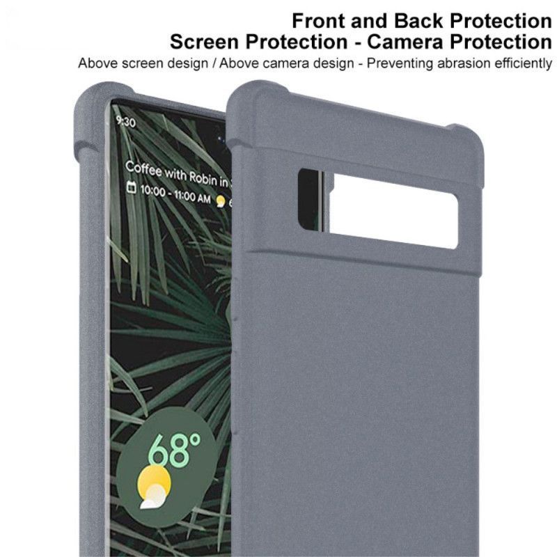 Κάλυμμα Google Pixel 6 Pro Μαύρο Εύκαμπτη Σιλικόνη Με Φιλμ Οθόνης Imak