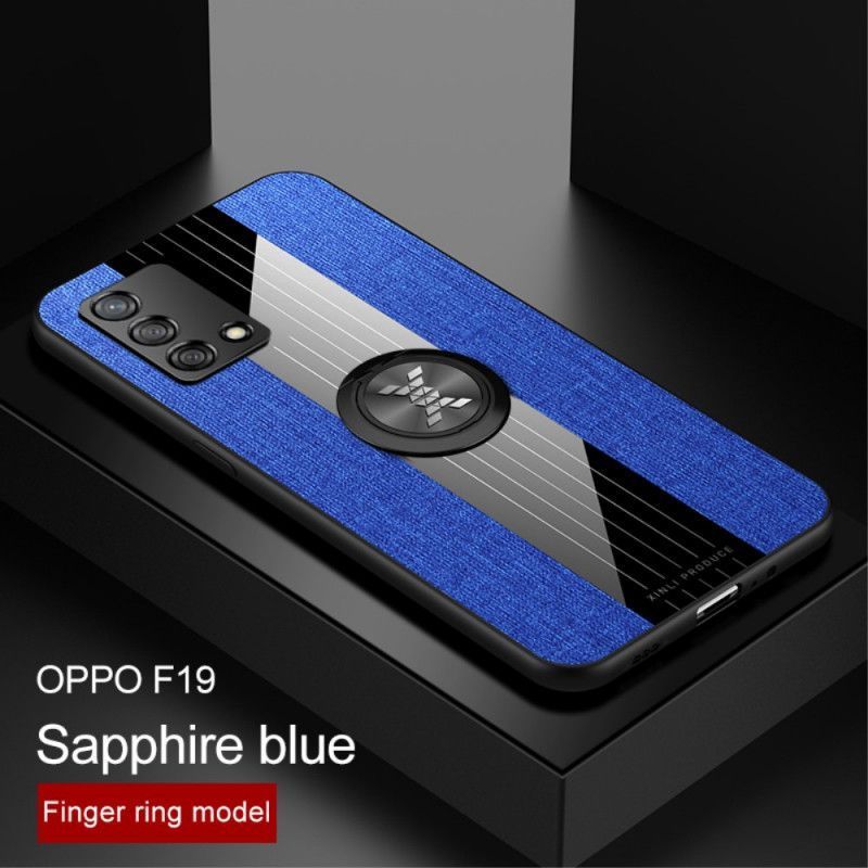 Κάλυμμα Oppo A74 4G Μαύρο Ύφασμα X Σχέδιο