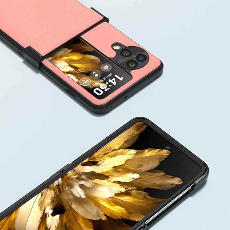 Κάλυμμα Oppo Find N3 Flip Δέρμα Με Υφή Abeel Σιλικόνης