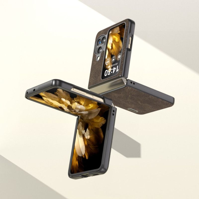 Κάλυμμα Oppo Find N3 Flip Δερμάτινο Εφέ Vintage Abeel