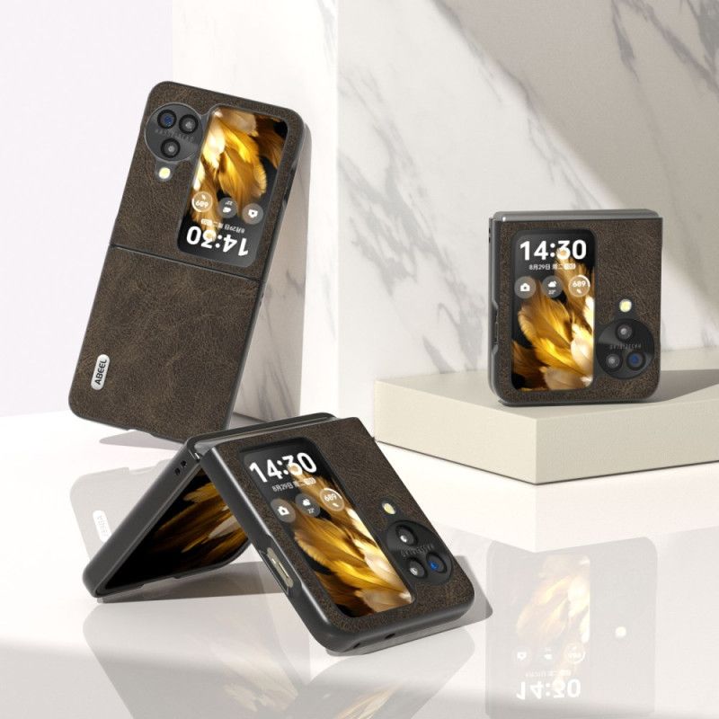 Κάλυμμα Oppo Find N3 Flip Δερμάτινο Εφέ Vintage Abeel