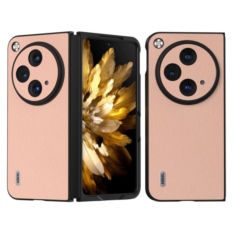 Κάλυμμα Oppo Find N3 Γνήσιο Δέρμα Λίτσι Abeel