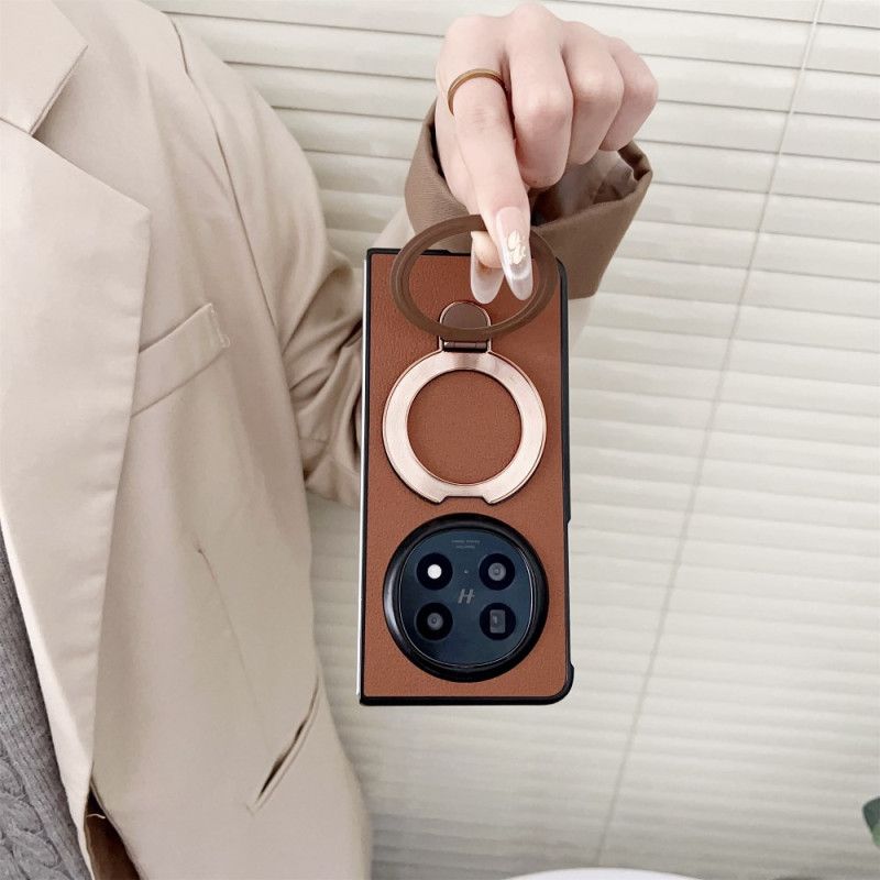 Κάλυμμα Oppo Find N5 Δαχτυλίδι Τεχνητό Δέρμα Βάση Στήριξης