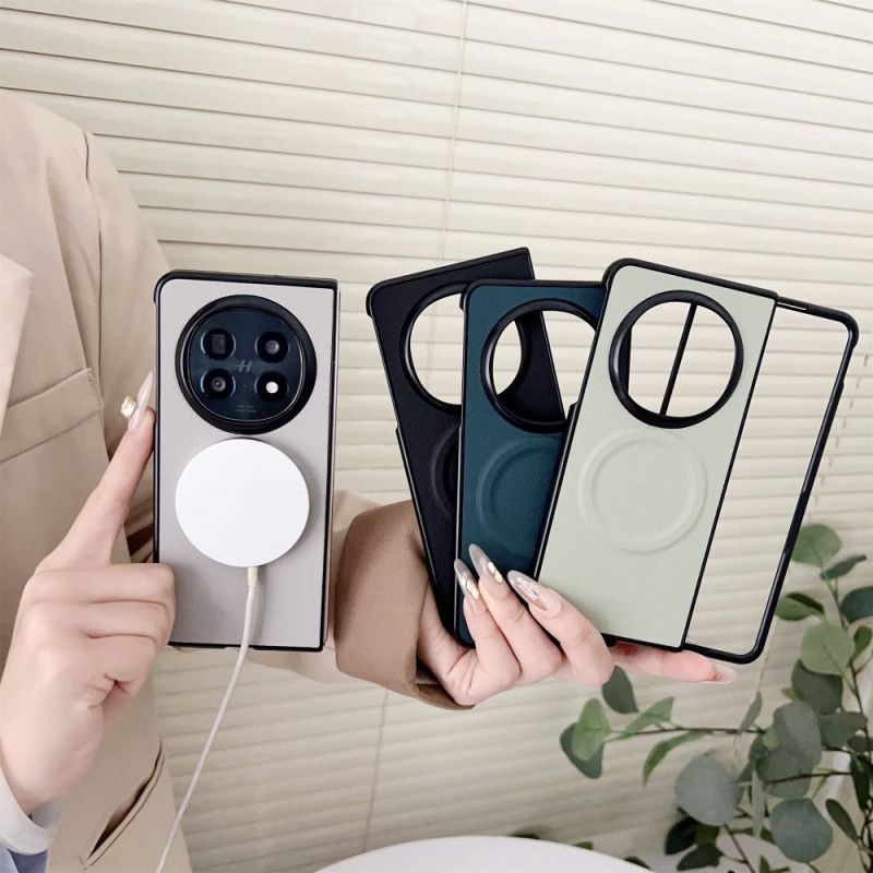 Κάλυμμα Oppo Find N5 Δερμάτινο Εφέ Συμβατό Με Magsafe