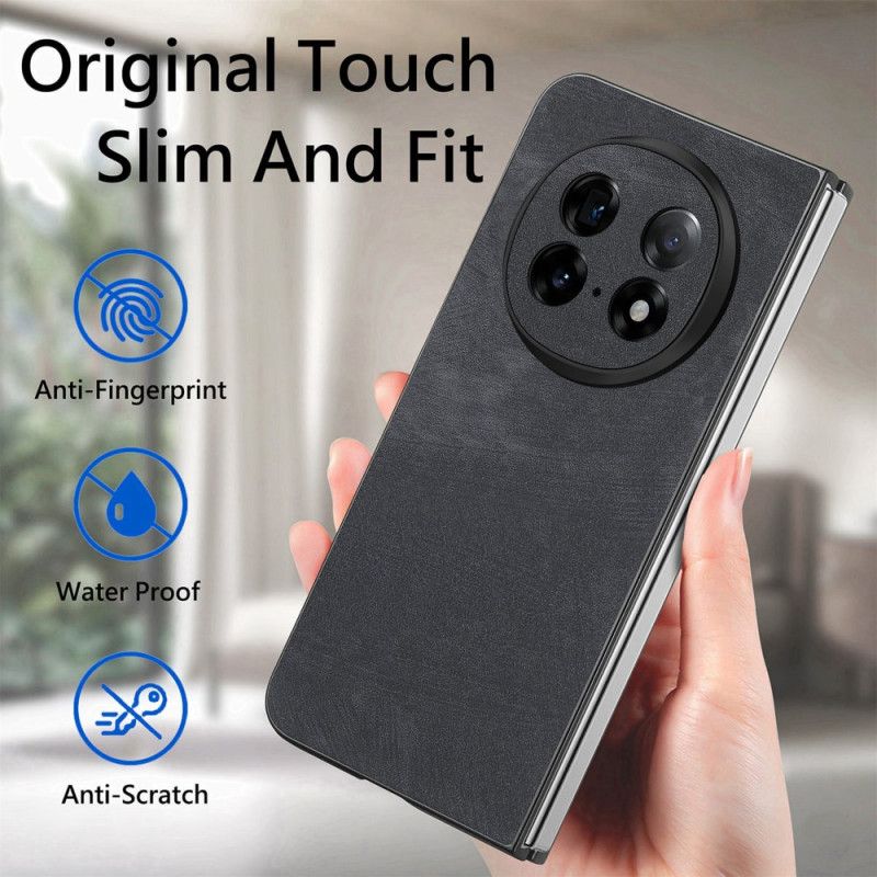 Κάλυμμα Oppo Find N5 Ρετρό Δέρμα Σιλικόνης