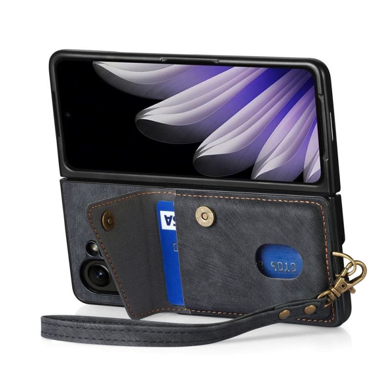 Κάλυμμα Oppo Find N5 Θήκη Καρτών Και Βάση Σιλικόνης